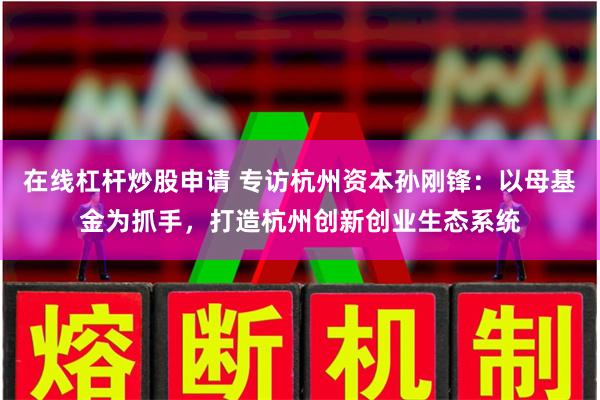 在线杠杆炒股申请 专访杭州资本孙刚锋：以母基金为抓手，打造杭州创新创业生态系统