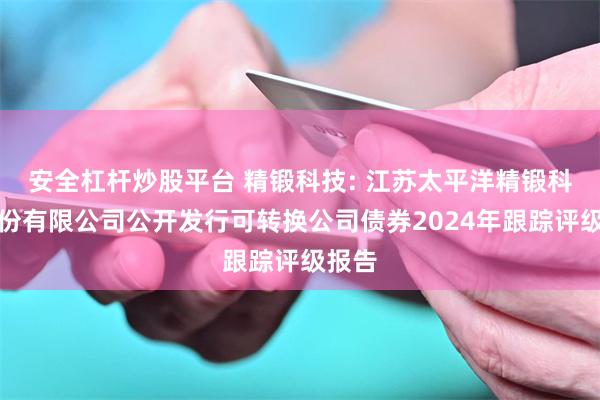 安全杠杆炒股平台 精锻科技: 江苏太平洋精锻科技股份有限公司公开发行可转换公司债券2024年跟踪评级报告